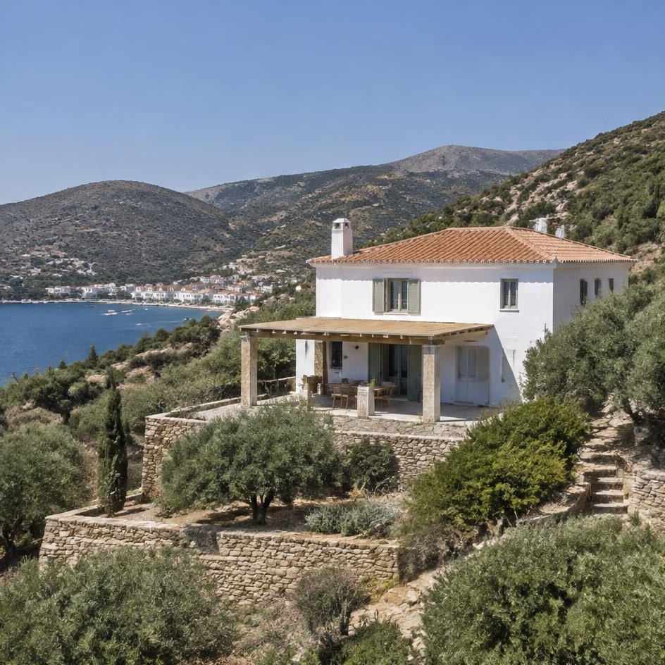 Bay-view Home above Batsi