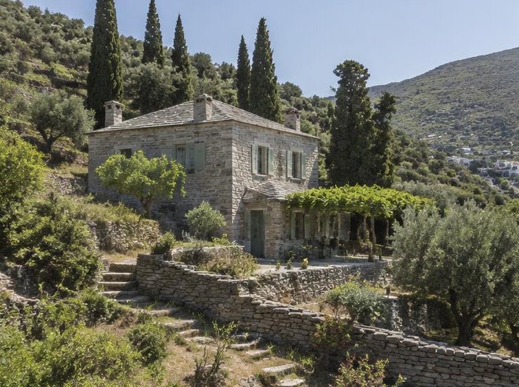 Stone Farmhouse near Korthi